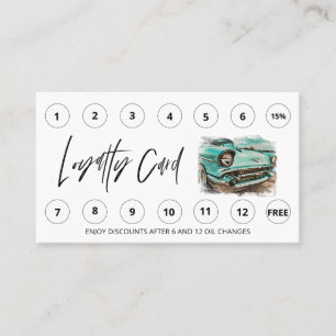 *~* Auto Lube Car Wash LOGO Rewards Hartelijk dank Klantenkaartje