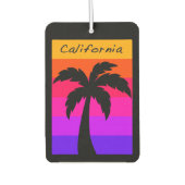 Auto Luchtverfrisser Californië Palm Tree Sunset (Voorkant)
