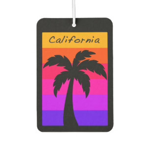 Auto Luchtverfrisser Californië Palm Tree Sunset