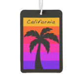 Auto Luchtverfrisser Californië Palm Tree Sunset (Achterkant)