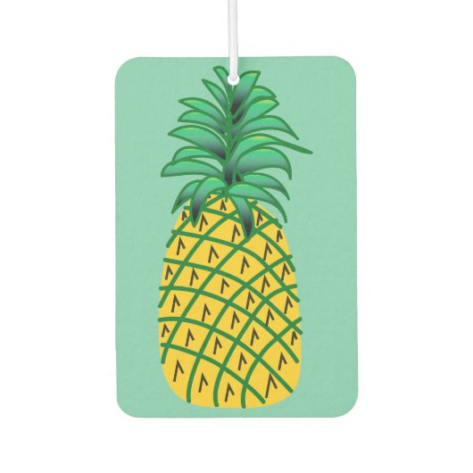 Auto Luchtverfrisser met Ananas Art (Voorkant)