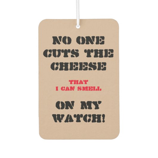 Auto Luchtverfrisser met Grappige Commentaar (Voorkant)