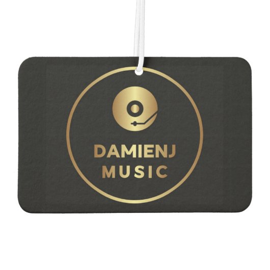 Auto luchtverfrisser met mijn favoriete muziekprod (Achterkant)
