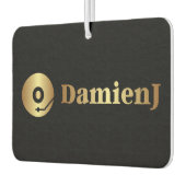 Auto luchtverfrisser met mijn favoriete muziekprod (Links)