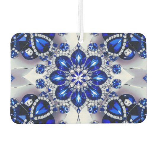 Auto Luchtverfrissers met Blauw Wit Kleuren Design (Voorkant)