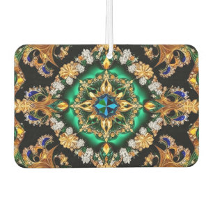 Auto luchtverfrissers met Braziliaanse kleuren ont