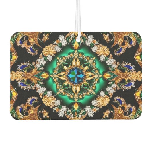 Auto luchtverfrissers met Braziliaanse kleuren ont (Voorkant)