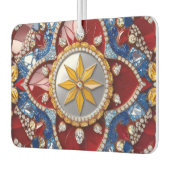 Auto luchtverfrissers met Colombiaanse kleuren ont (Links)