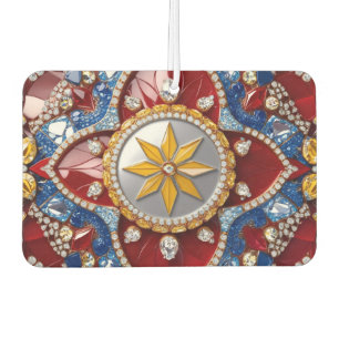 Auto luchtverfrissers met Colombiaanse kleuren ont