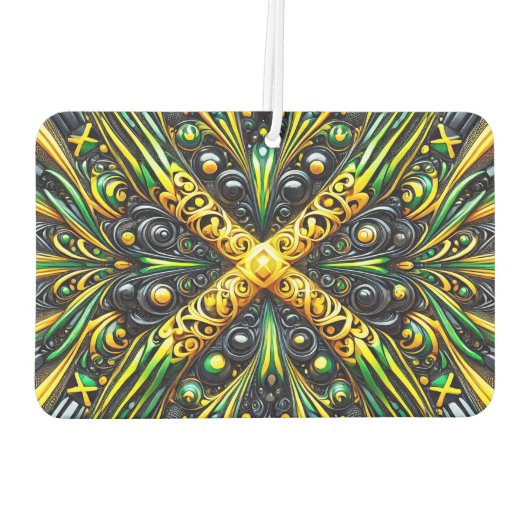 Auto luchtverfrissers met Jamaicaanse kleuren Desi (Achterkant)