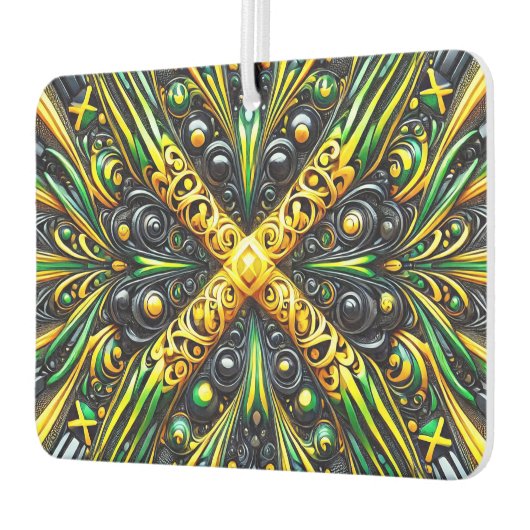 Auto luchtverfrissers met Jamaicaanse kleuren Desi (Links)