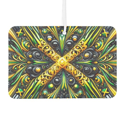 Auto luchtverfrissers met Jamaicaanse kleuren Desi (Voorkant)