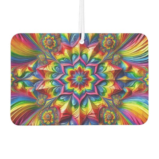 Auto luchtverfrissers met LGBTQ kleuren ontwerp (Voorkant)