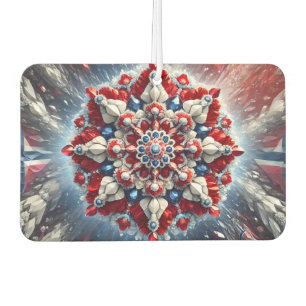 Auto luchtverfrissers met Noorse kleuren ontwerp