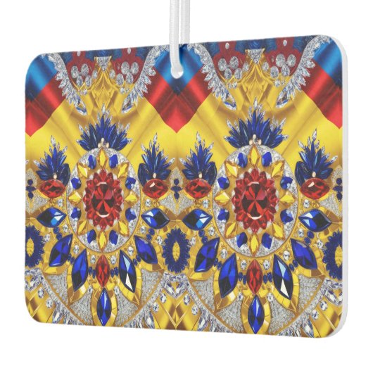 Auto luchtverfrissers met Roemeense kleuren Design (Links)