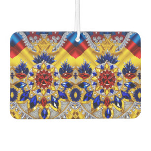 Auto luchtverfrissers met Roemeense kleuren Design