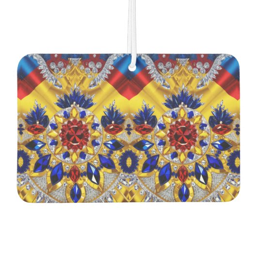 Auto luchtverfrissers met Roemeense kleuren Design (Voorkant)