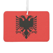 Auto Luchtverfrissers met vlag van Albanië (Achterkant)