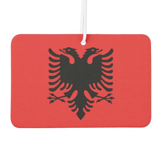 Auto Luchtverfrissers met vlag van Albanië (Achterkant)