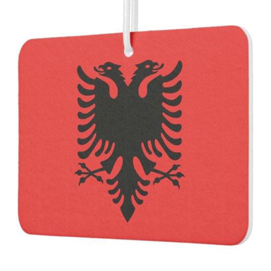 Auto Luchtverfrissers met vlag van Albanië (Links)