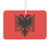 Auto Luchtverfrissers met vlag van Albanië (Voorkant)