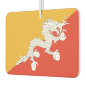 Auto Luchtverfrissers met Vlag van Bhutan (Links)