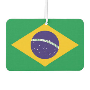 Auto Luchtverfrissers met vlag van Brazilië