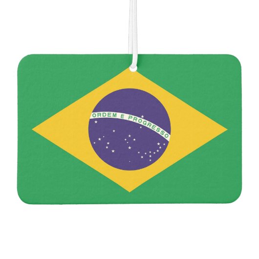 Auto Luchtverfrissers met vlag van Brazilië (Voorkant)