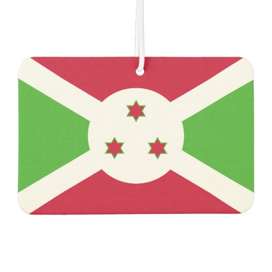 Auto Luchtverfrissers met Vlag van Burundi (Voorkant)