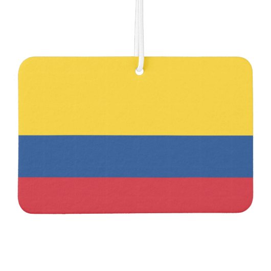 Auto Luchtverfrissers met Vlag van Colombia (Voorkant)