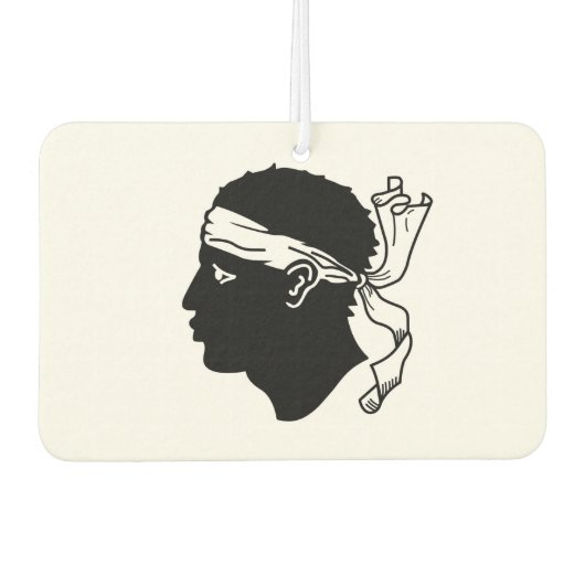 Auto Luchtverfrissers met Vlag van Corsica (Voorkant)