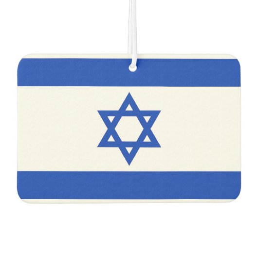 Auto Luchtverfrissers met Vlag van Israël (Voorkant)