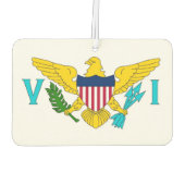 Auto Luchtverfrissers met Vlag van Maagdeneilanden (Achterkant)