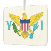 Auto Luchtverfrissers met Vlag van Maagdeneilanden (Links)