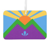 Auto Luchtverfrissers met Vlag van Manitou Springs (Achterkant)