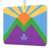 Auto Luchtverfrissers met Vlag van Manitou Springs (Links)