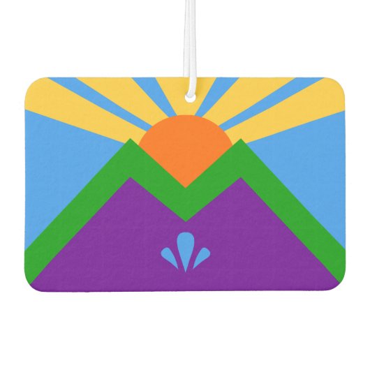 Auto Luchtverfrissers met Vlag van Manitou Springs (Voorkant)