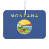 Auto Luchtverfrissers met Vlag van Montana, Vereni (Achterkant)