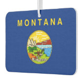 Auto Luchtverfrissers met Vlag van Montana, Vereni (Links)