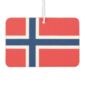 Auto Luchtverfrissers met Vlag van Noorwegen (Voorkant)