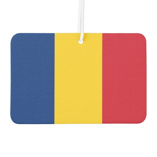 Auto Luchtverfrissers met vlag van Roemenië (Achterkant)