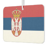 Auto Luchtverfrissers met Vlag van Servië (Links)