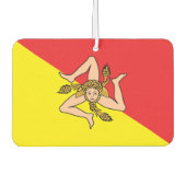 Auto Luchtverfrissers met Vlag van Sicilië, Italië (Voorkant)