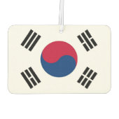Auto Luchtverfrissers met vlag van Zuid-Korea (Achterkant)