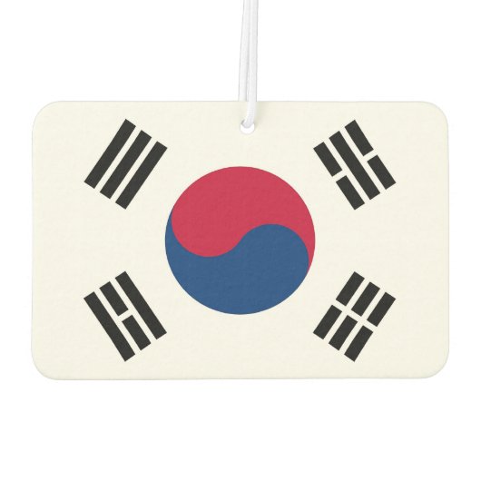 Auto Luchtverfrissers met vlag van Zuid-Korea (Achterkant)