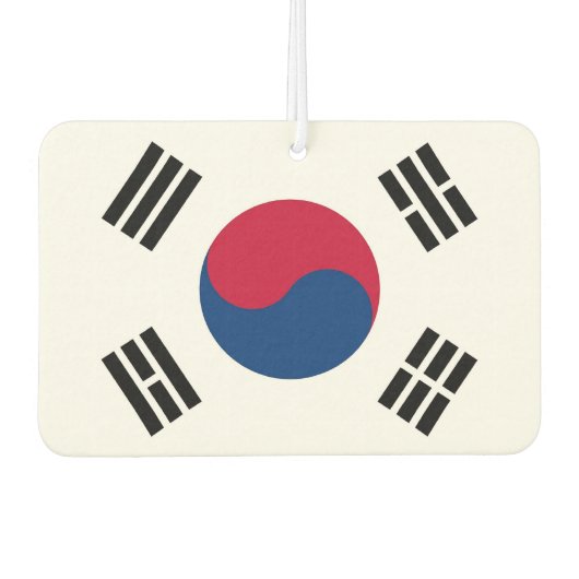 Auto Luchtverfrissers met vlag van Zuid-Korea (Voorkant)