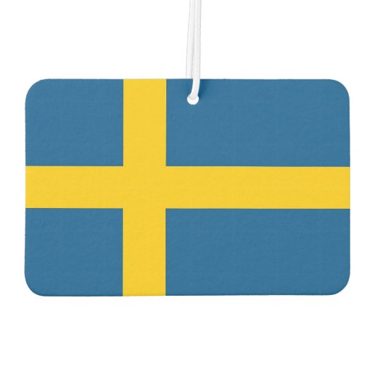 Auto Luchtverfrissers met Vlag van Zweden (Achterkant)