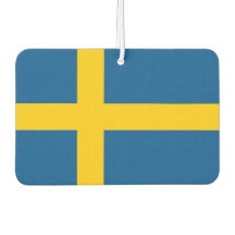 Auto Luchtverfrissers met Vlag van Zweden
