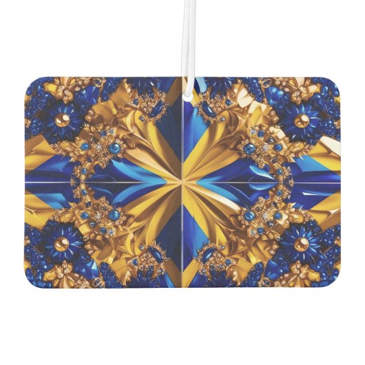 Auto luchtverfrissers met Zweden Kleuren (Achterkant)