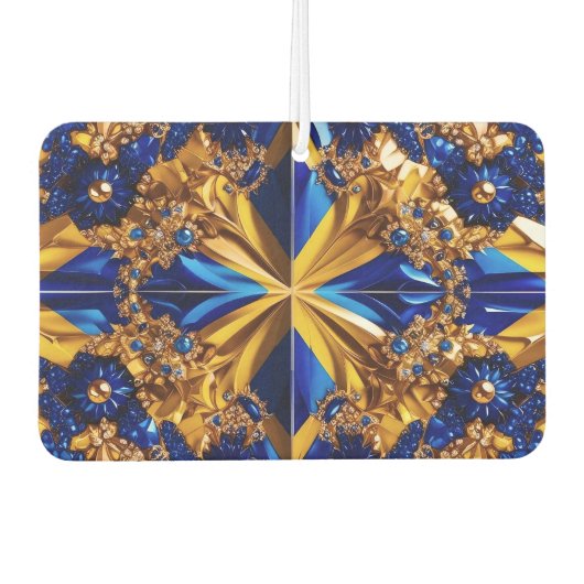 Auto luchtverfrissers met Zweden Kleuren (Voorkant)